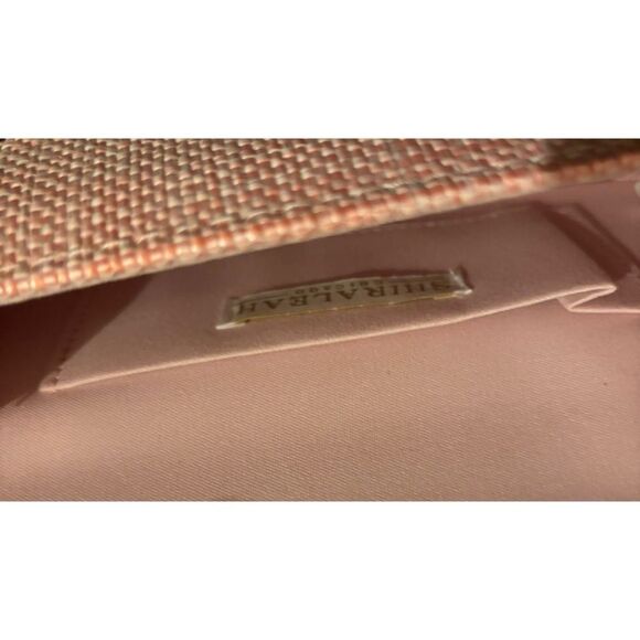 SHIRALEAH BOWIE STRAW MINI BAG in Pink / NWT - Picture 6 of 6